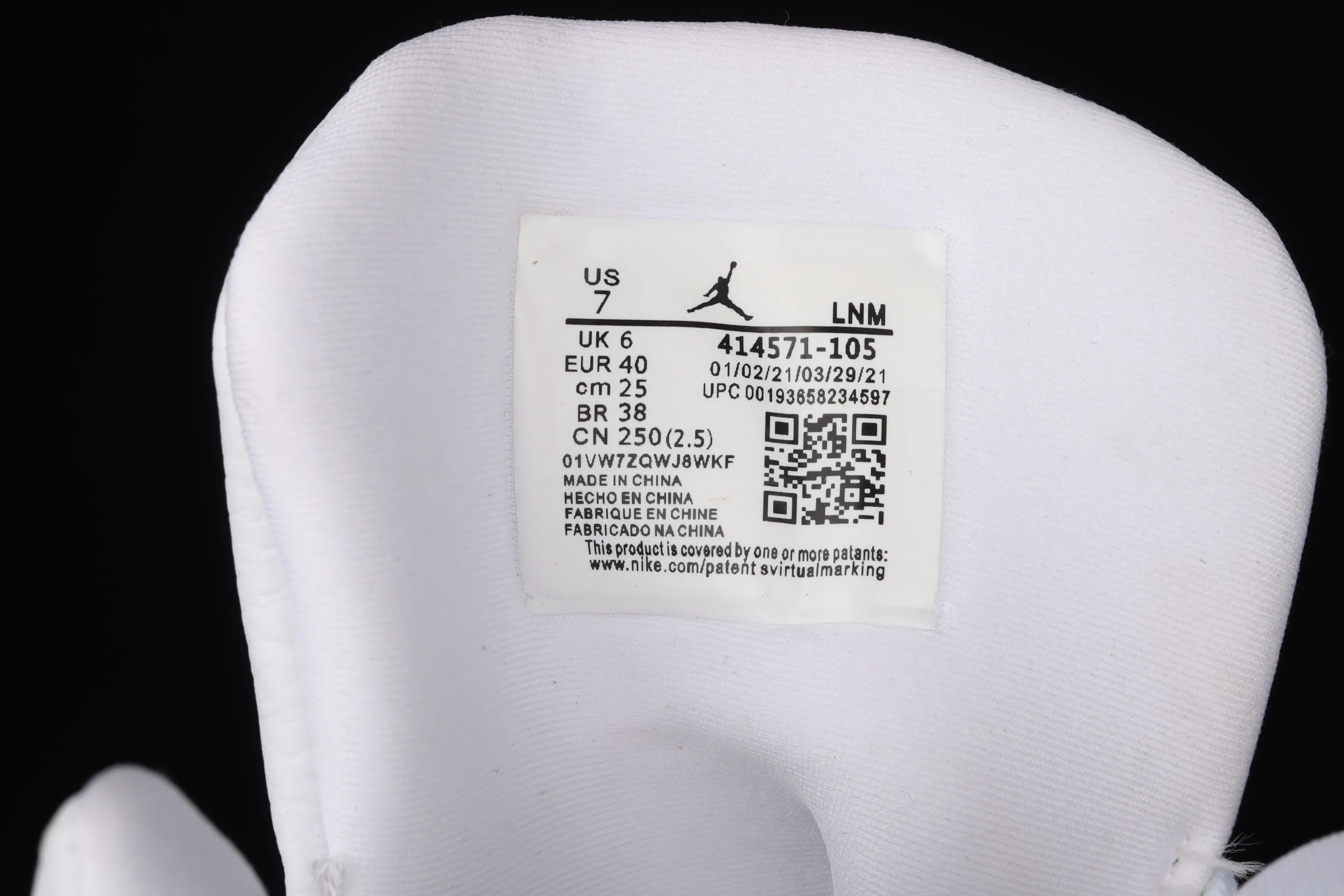 All categories Air Jordan Jordan series basketball shoes Air Jordan 13 G version Air Jordan 13 Retro AJ13 white and purple 414571-105